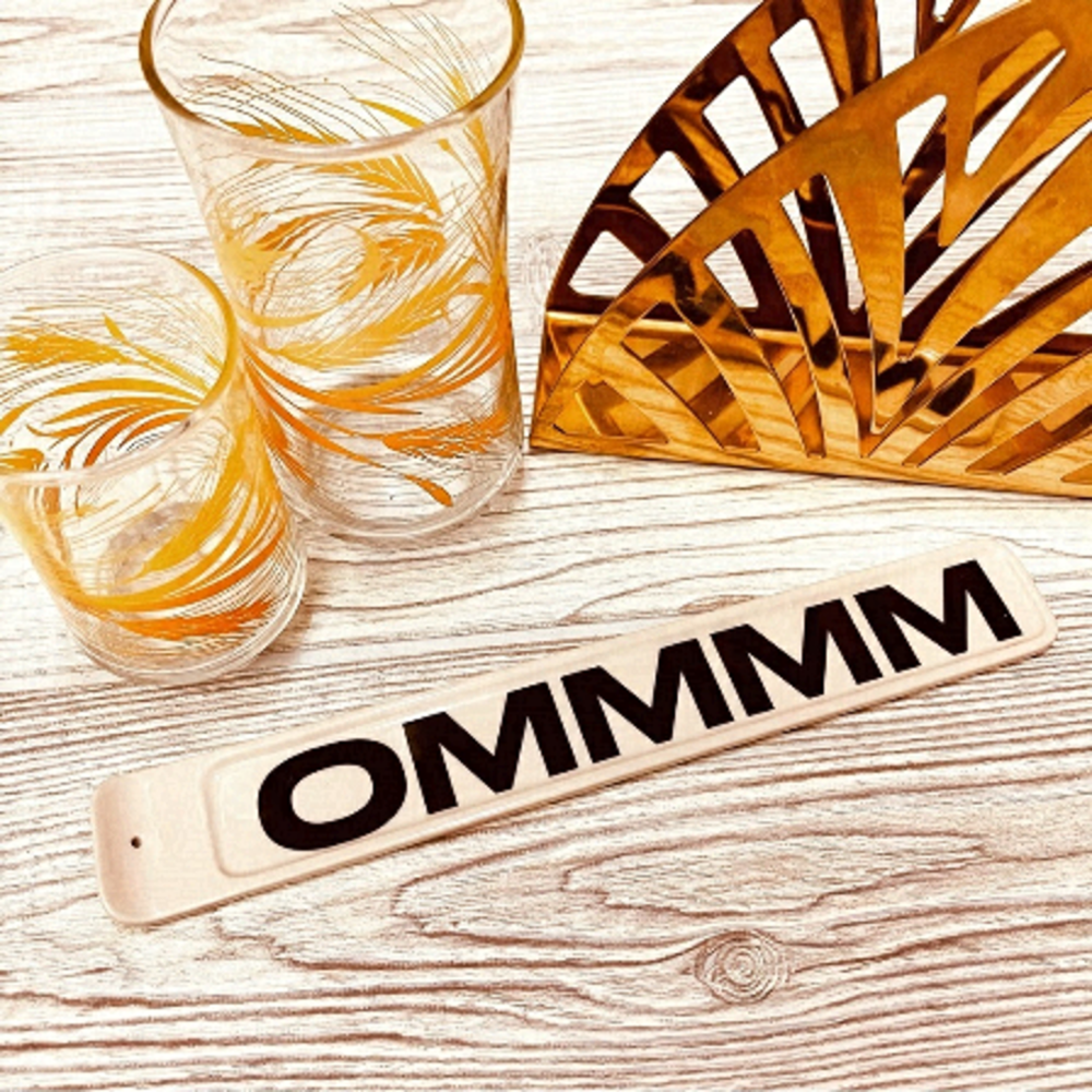 URBAN OUTFITTERS OM Incense Holder Burner Zen OMMMM Home Decor Ceramic
